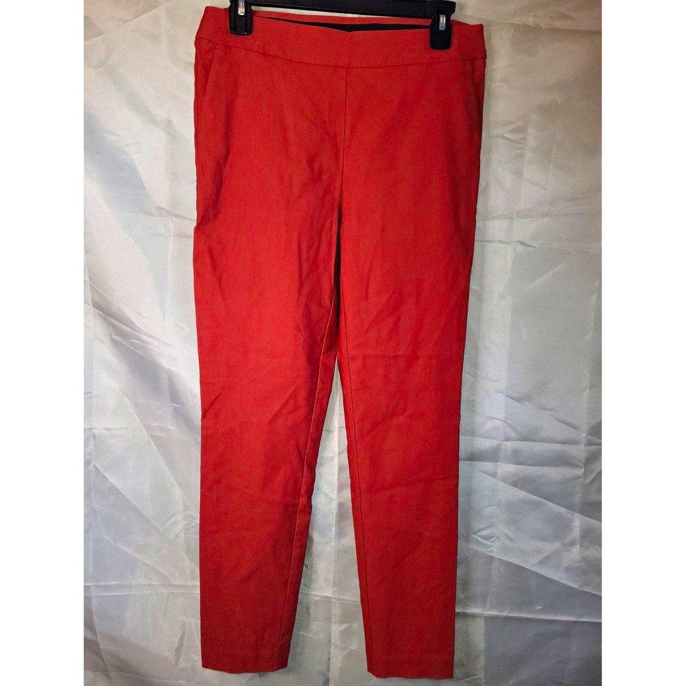 Counterparts Women's Rust Skinny Pants Slim Fit Stretch Knit Button 26" Inseam